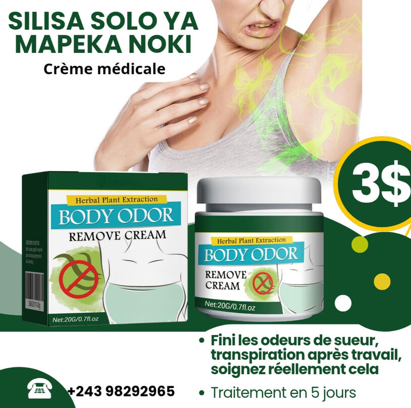 Crème anti odeur (silisa solo ya matoki, mapeka)